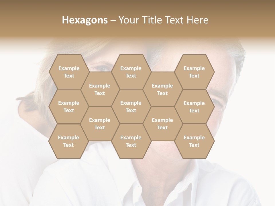 Female Lips Massaging PowerPoint Template