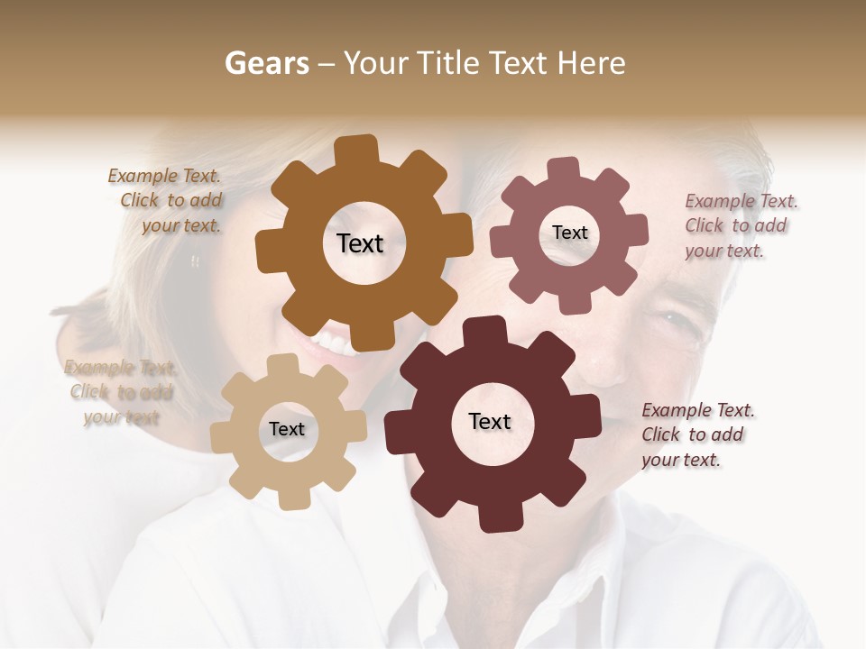 Female Lips Massaging PowerPoint Template