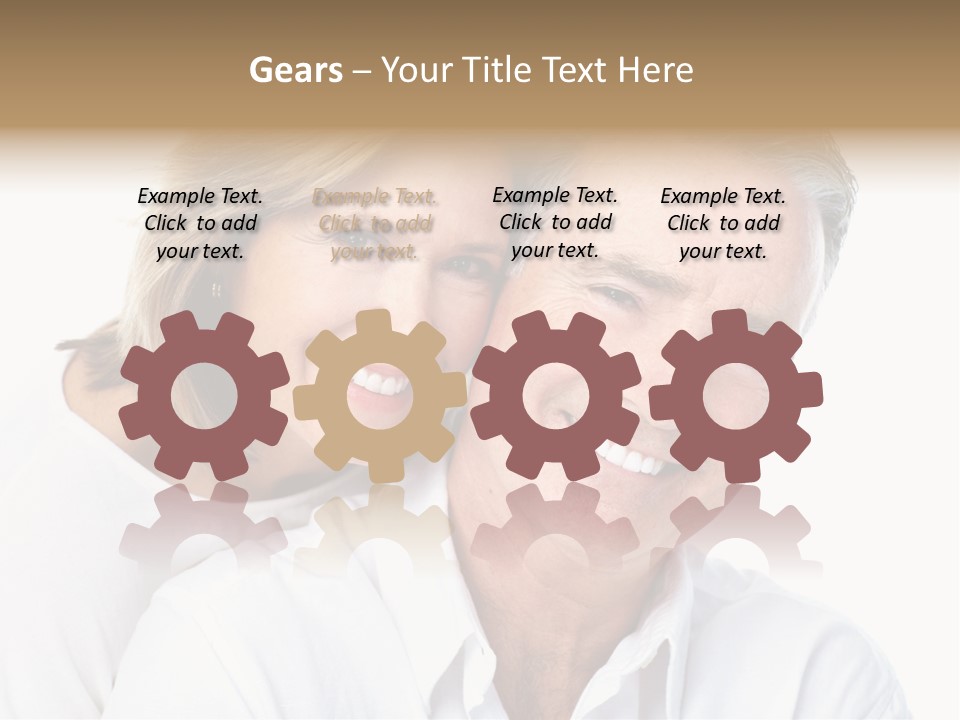 Female Lips Massaging PowerPoint Template