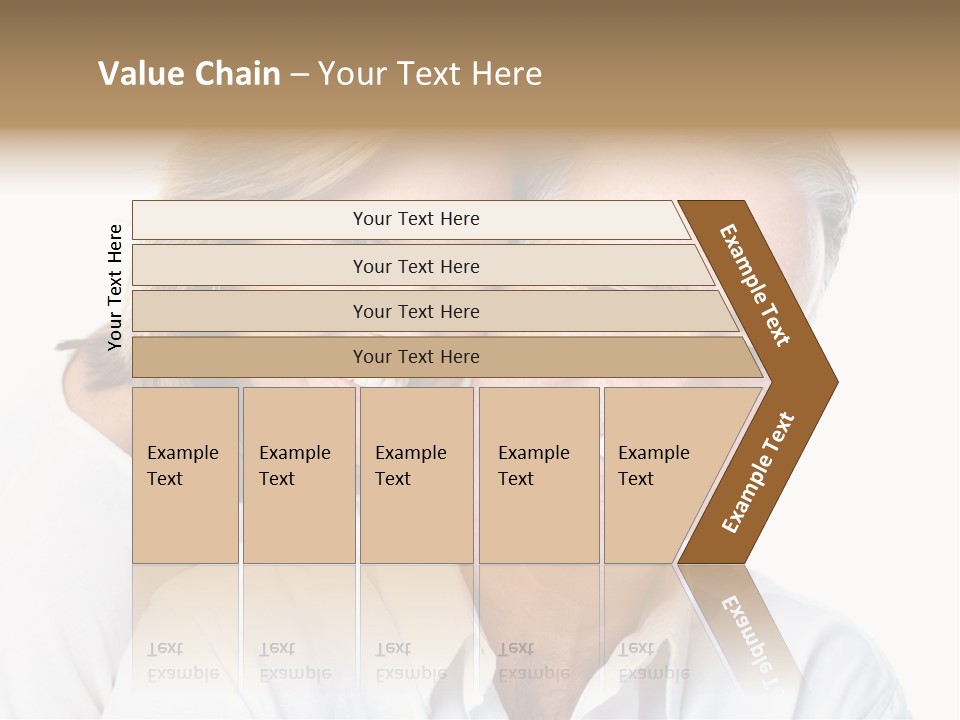 Female Lips Massaging PowerPoint Template