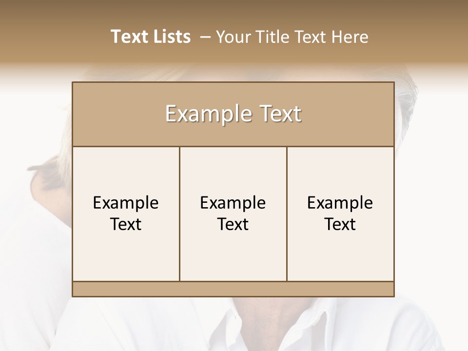 Female Lips Massaging PowerPoint Template