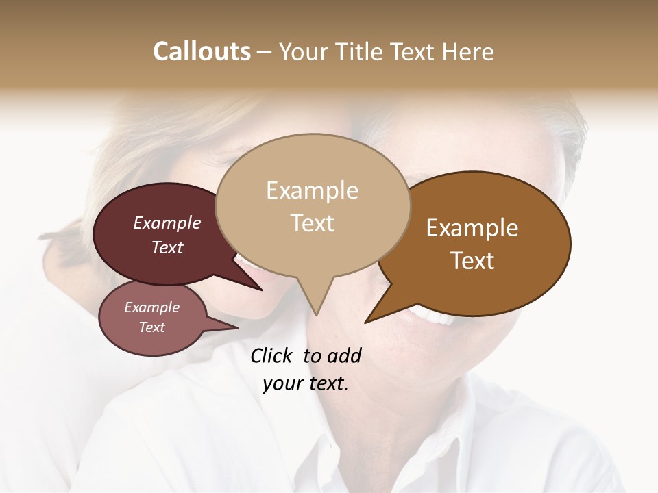 Female Lips Massaging PowerPoint Template