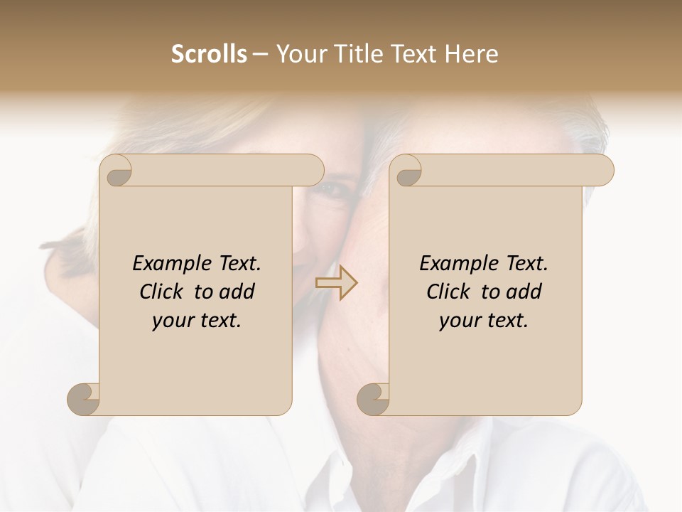Female Lips Massaging PowerPoint Template