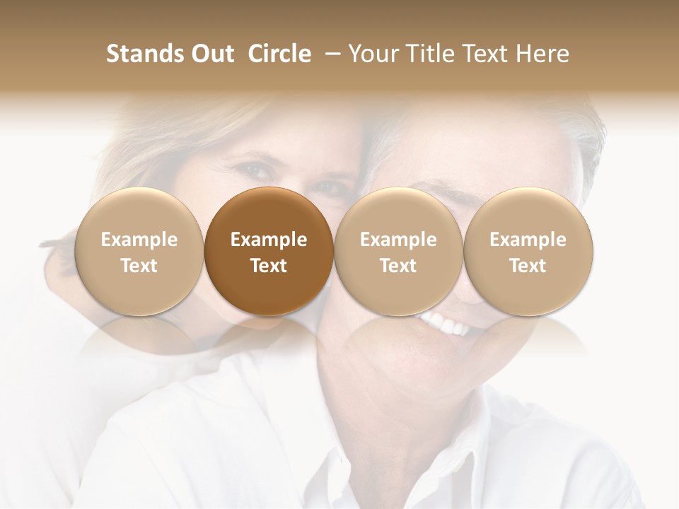 Female Lips Massaging PowerPoint Template