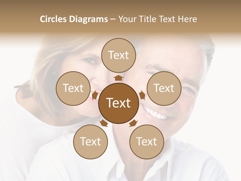 Female Lips Massaging PowerPoint Template