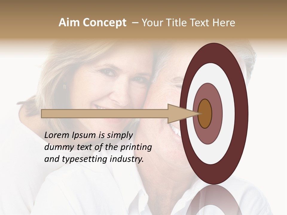 Female Lips Massaging PowerPoint Template