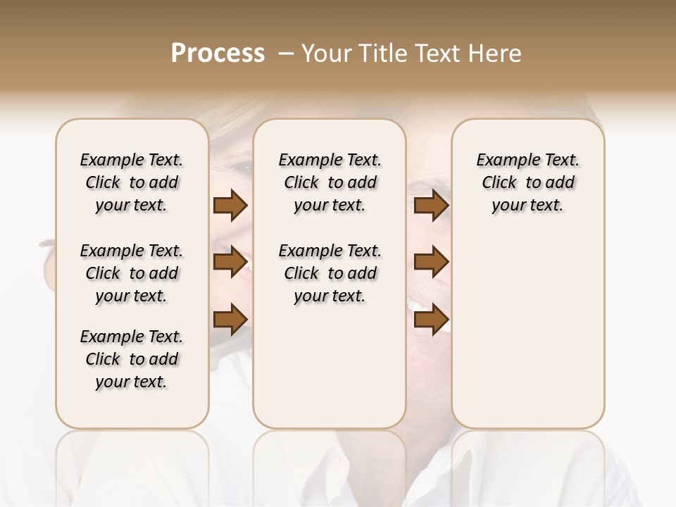 Female Lips Massaging PowerPoint Template
