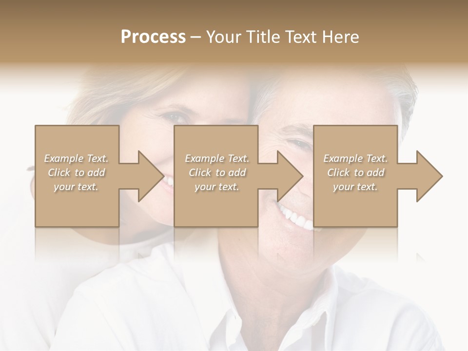 Female Lips Massaging PowerPoint Template
