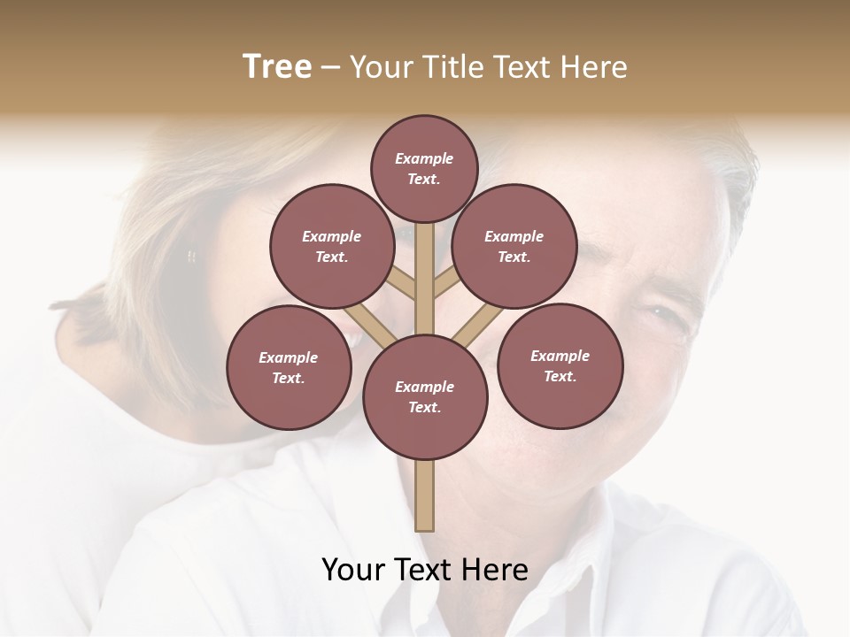 Female Lips Massaging PowerPoint Template