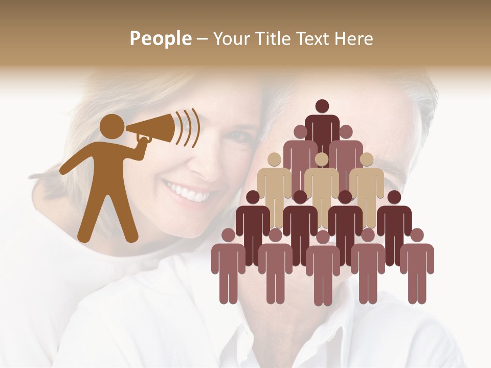 Female Lips Massaging PowerPoint Template