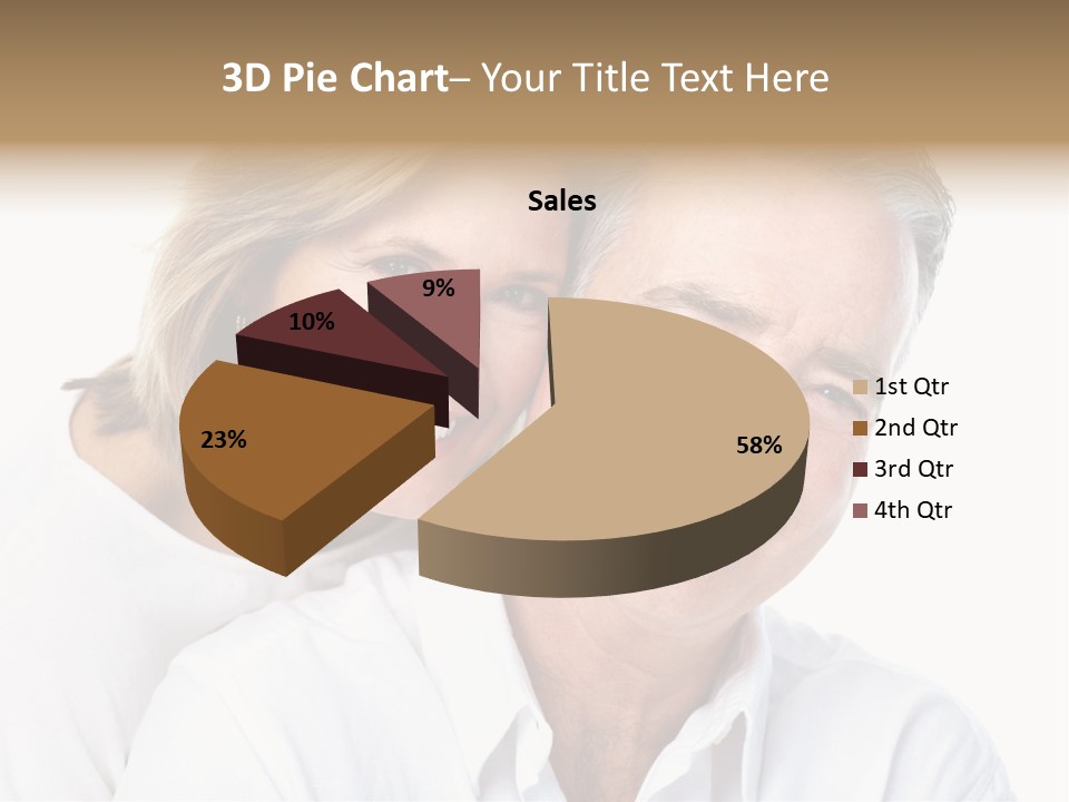 Female Lips Massaging PowerPoint Template