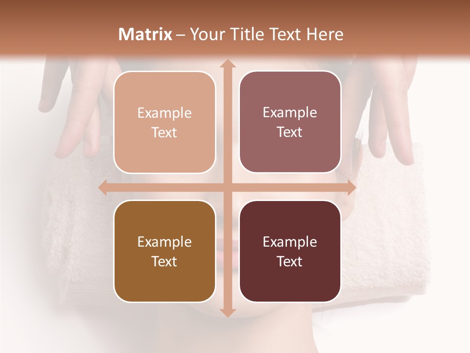 Female Lips Massaging PowerPoint Template