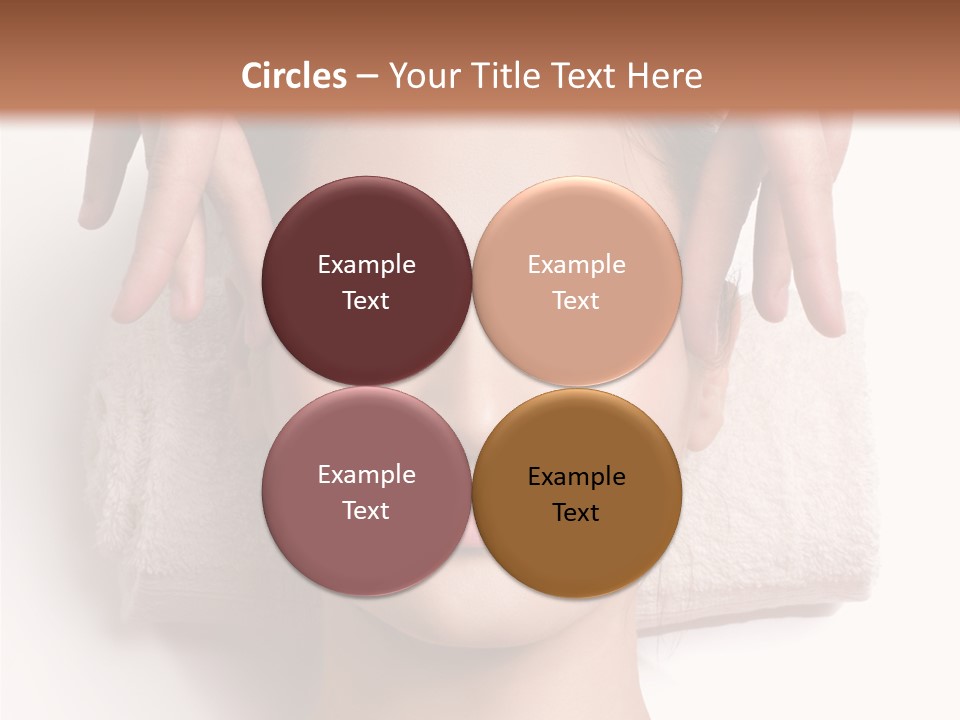 Female Lips Massaging PowerPoint Template