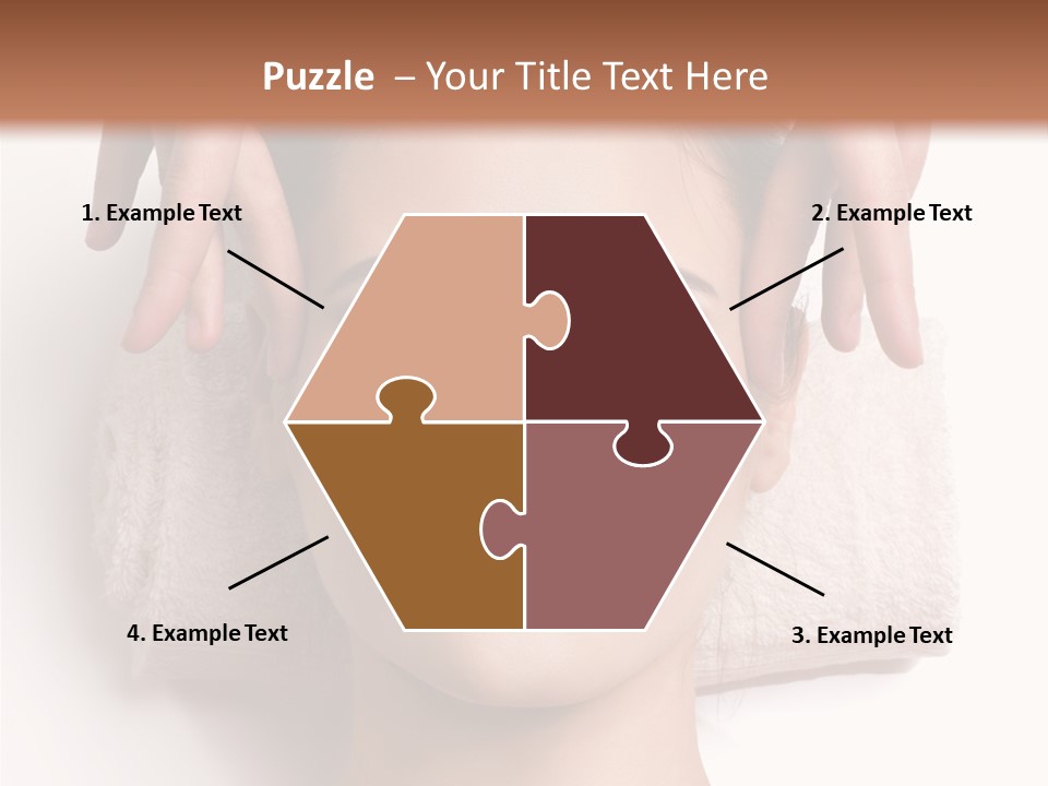 Female Lips Massaging PowerPoint Template