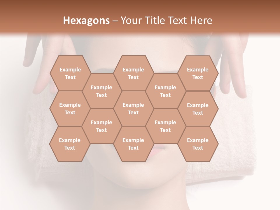 Female Lips Massaging PowerPoint Template