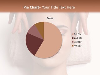 Female Lips Massaging PowerPoint Template