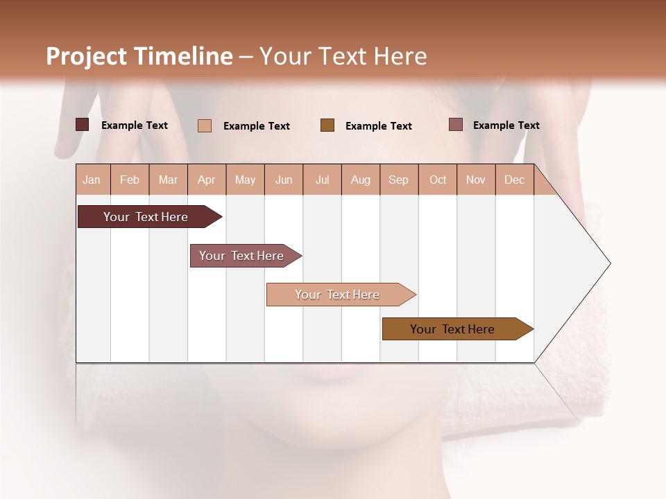 Female Lips Massaging PowerPoint Template