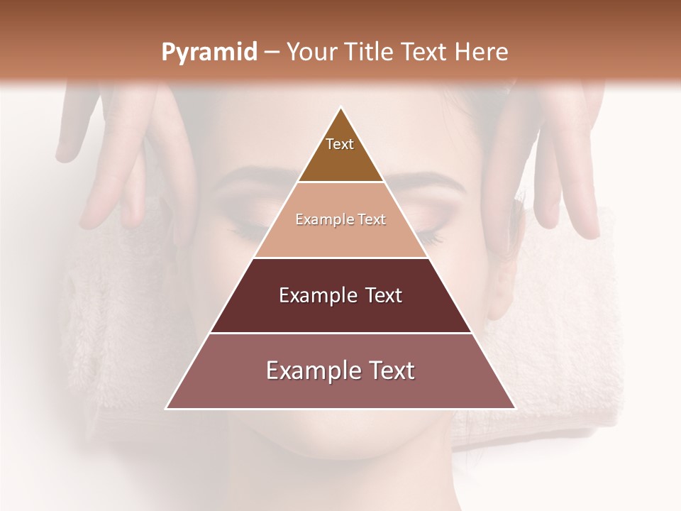 Female Lips Massaging PowerPoint Template