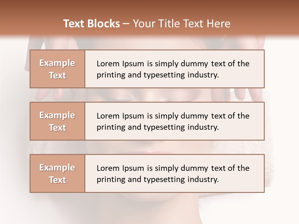 Female Lips Massaging PowerPoint Template