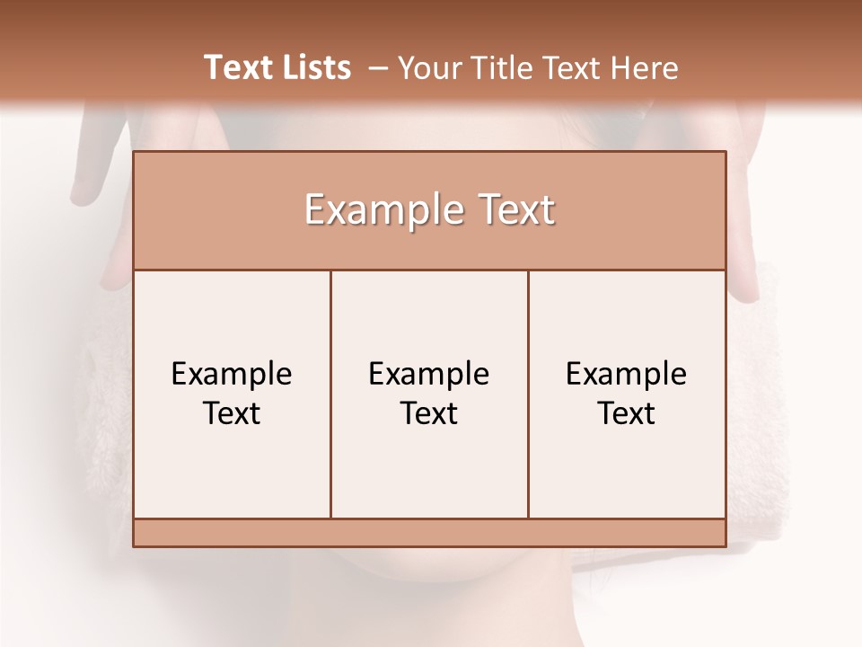 Female Lips Massaging PowerPoint Template