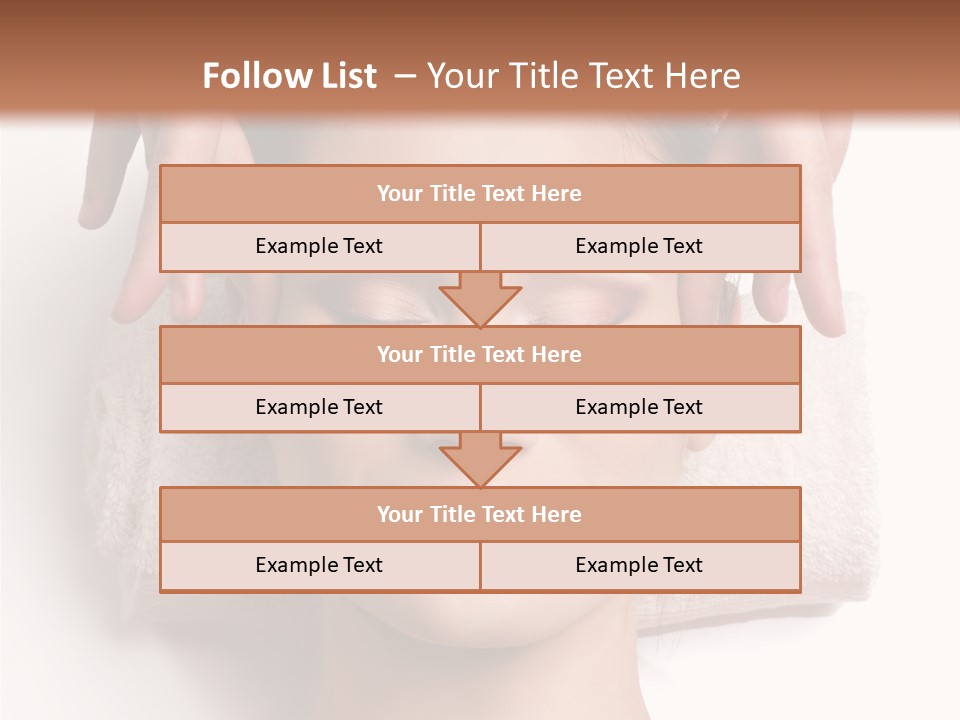 Female Lips Massaging PowerPoint Template