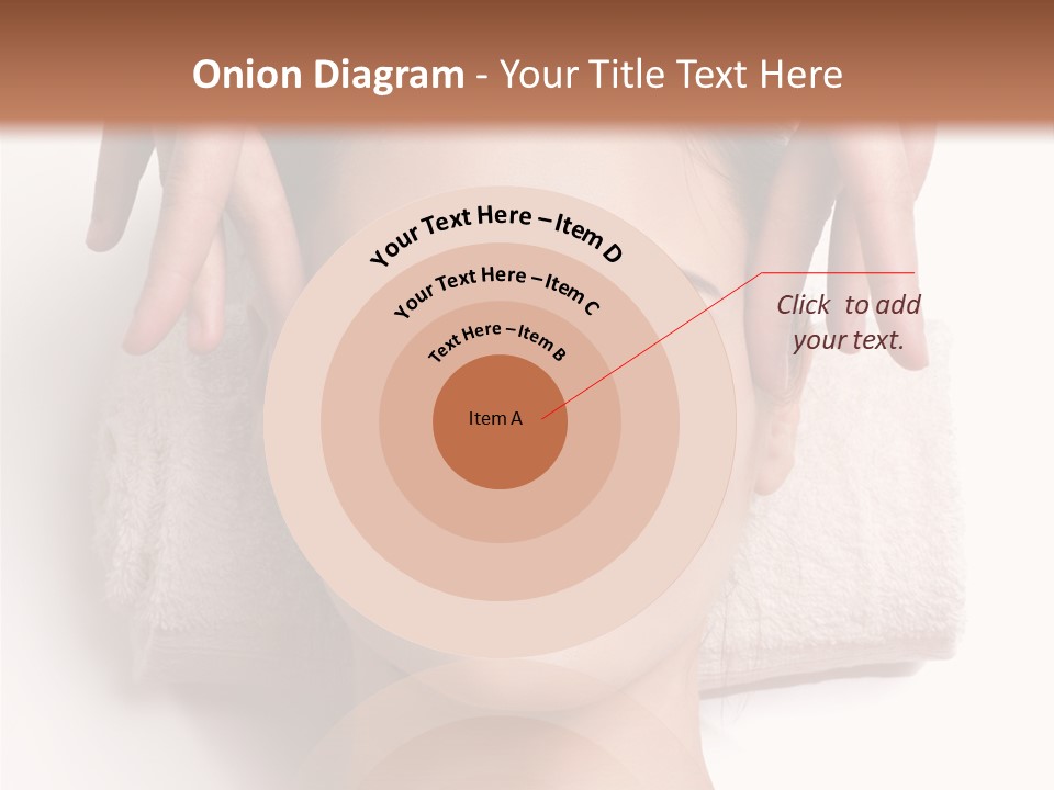 Female Lips Massaging PowerPoint Template