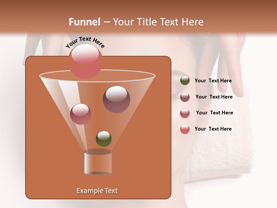 Female Lips Massaging PowerPoint Template