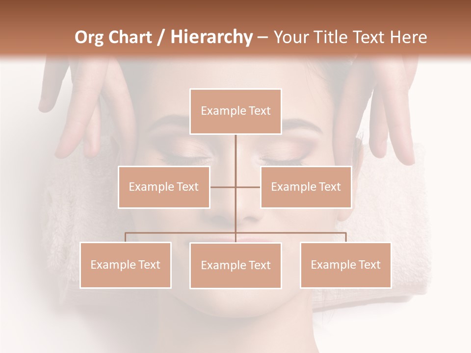 Female Lips Massaging PowerPoint Template