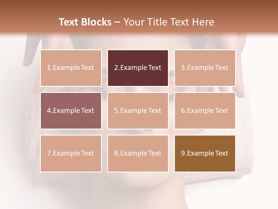 Female Lips Massaging PowerPoint Template