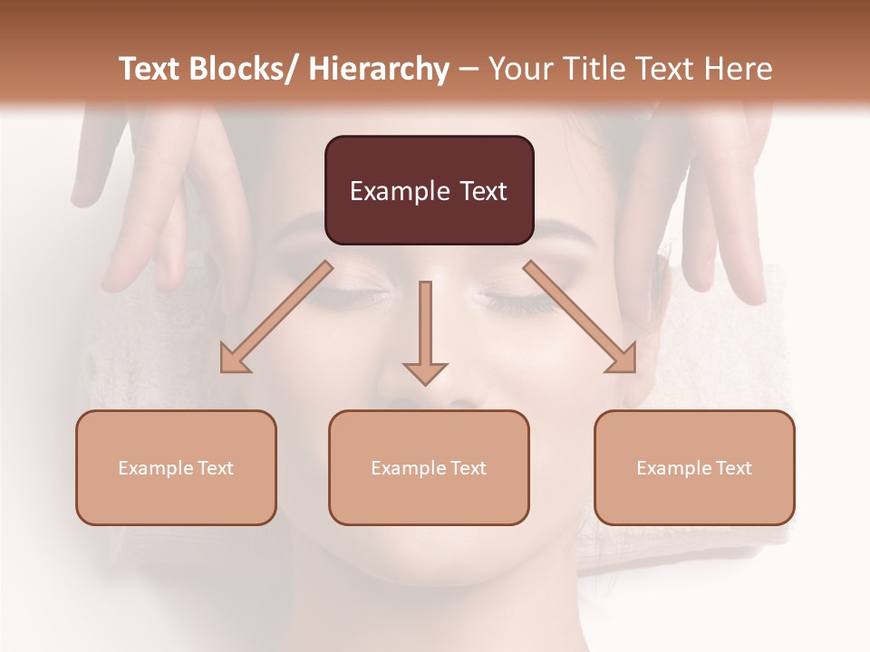 Female Lips Massaging PowerPoint Template