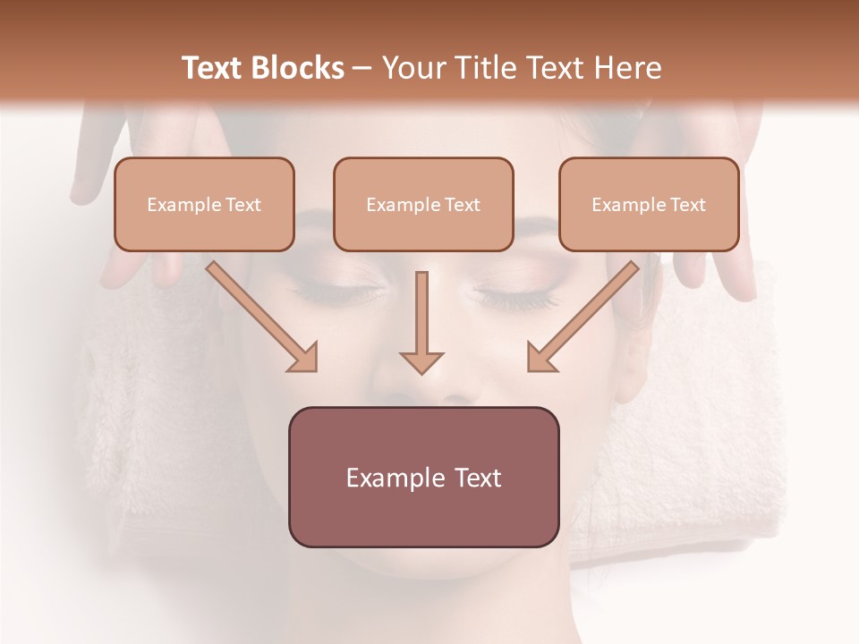 Female Lips Massaging PowerPoint Template