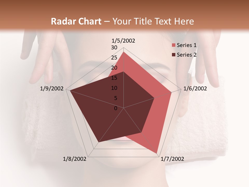 Female Lips Massaging PowerPoint Template