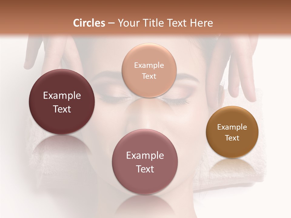 Female Lips Massaging PowerPoint Template