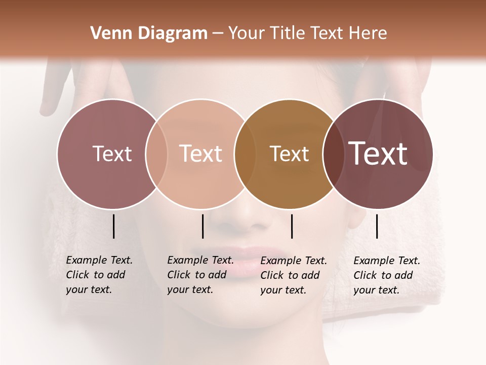 Female Lips Massaging PowerPoint Template