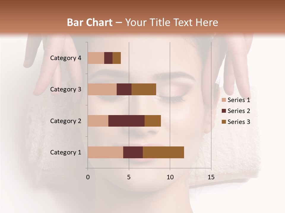 Female Lips Massaging PowerPoint Template