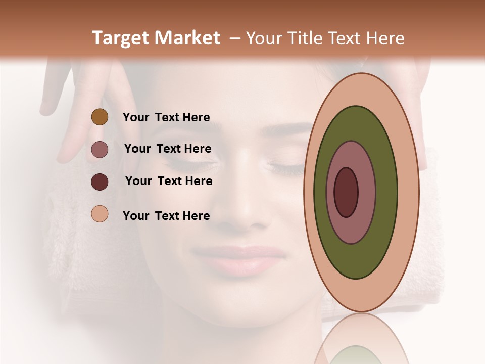 Female Lips Massaging PowerPoint Template