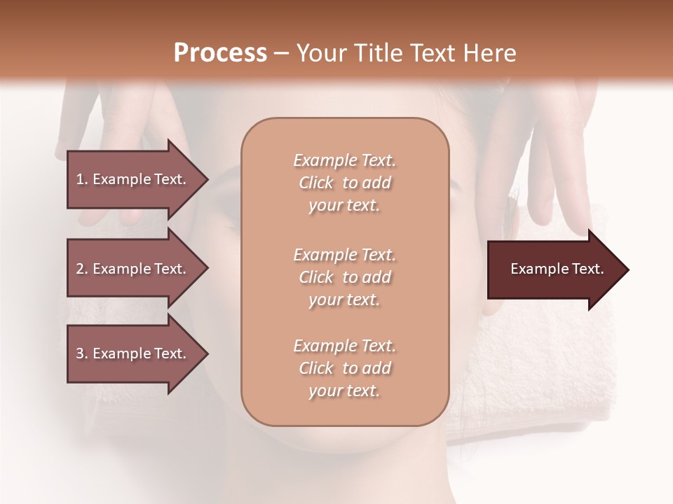 Female Lips Massaging PowerPoint Template