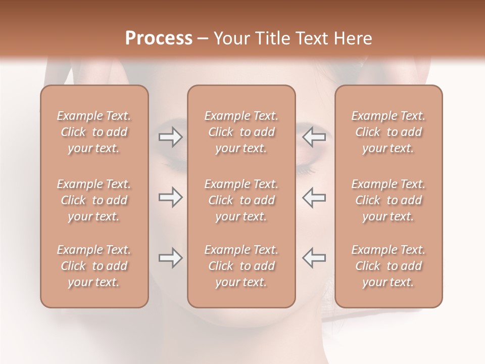 Female Lips Massaging PowerPoint Template