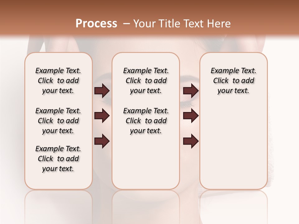 Female Lips Massaging PowerPoint Template