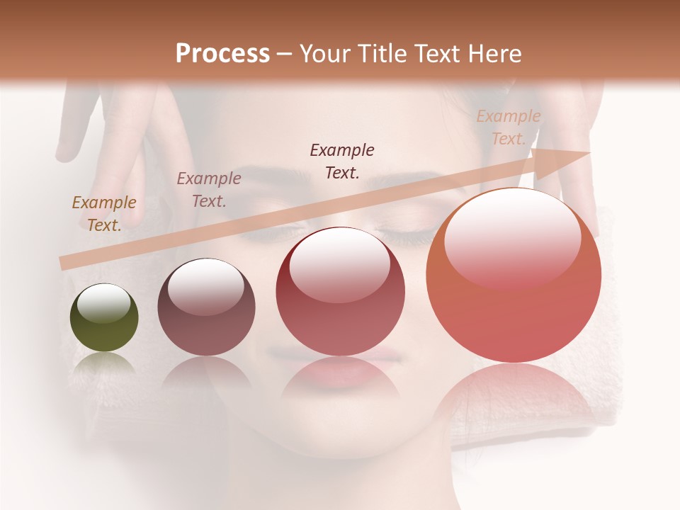 Female Lips Massaging PowerPoint Template