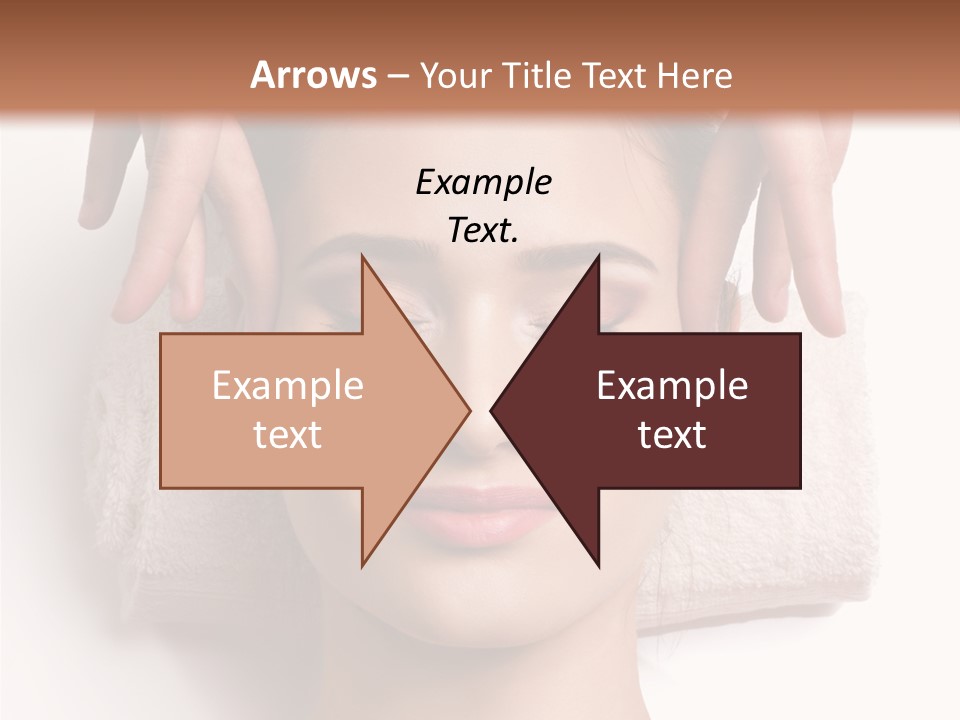 Female Lips Massaging PowerPoint Template