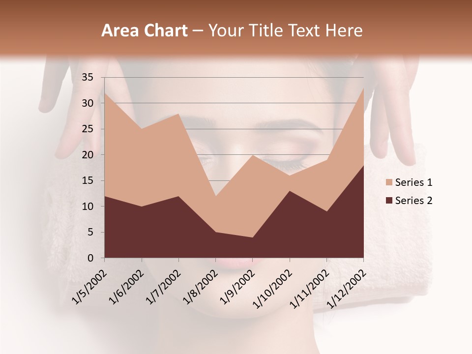Female Lips Massaging PowerPoint Template