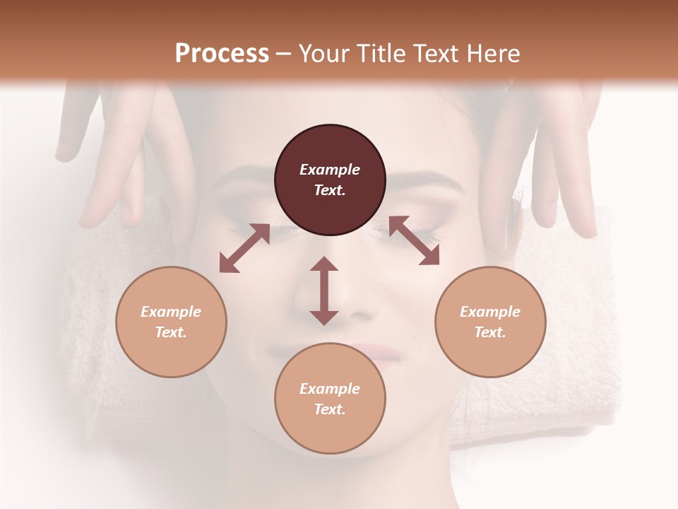 Female Lips Massaging PowerPoint Template