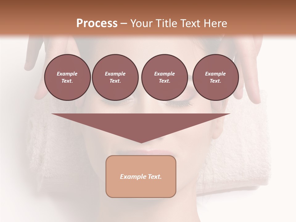 Female Lips Massaging PowerPoint Template
