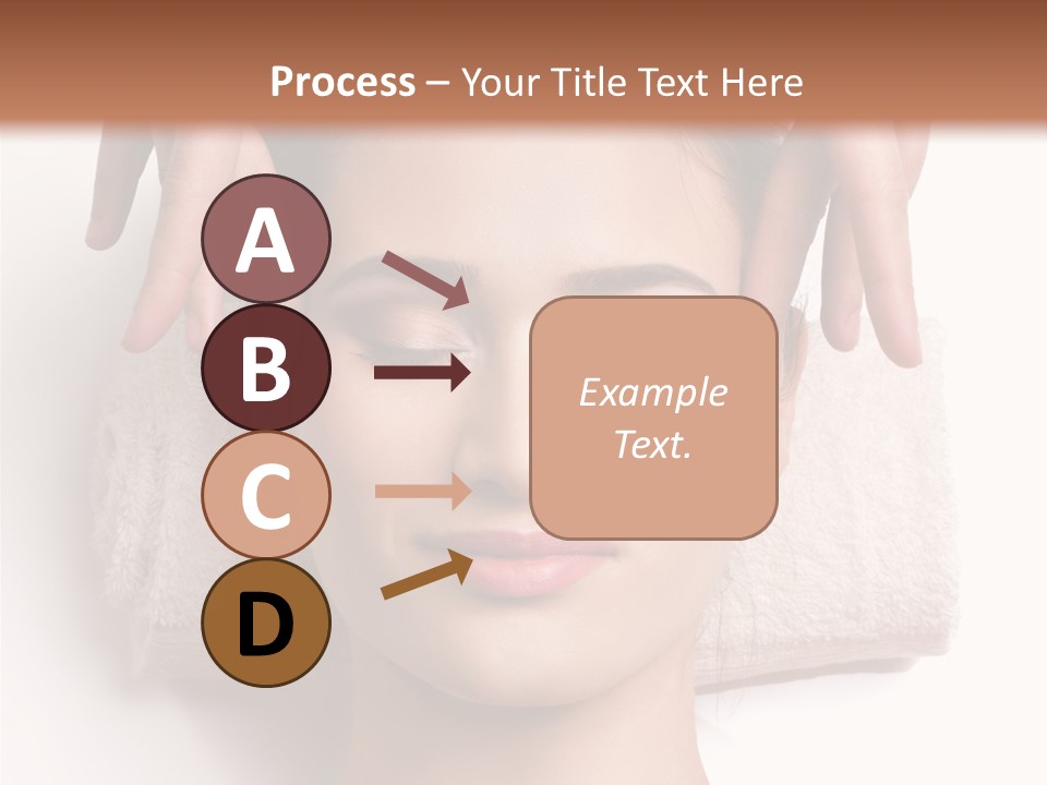 Female Lips Massaging PowerPoint Template