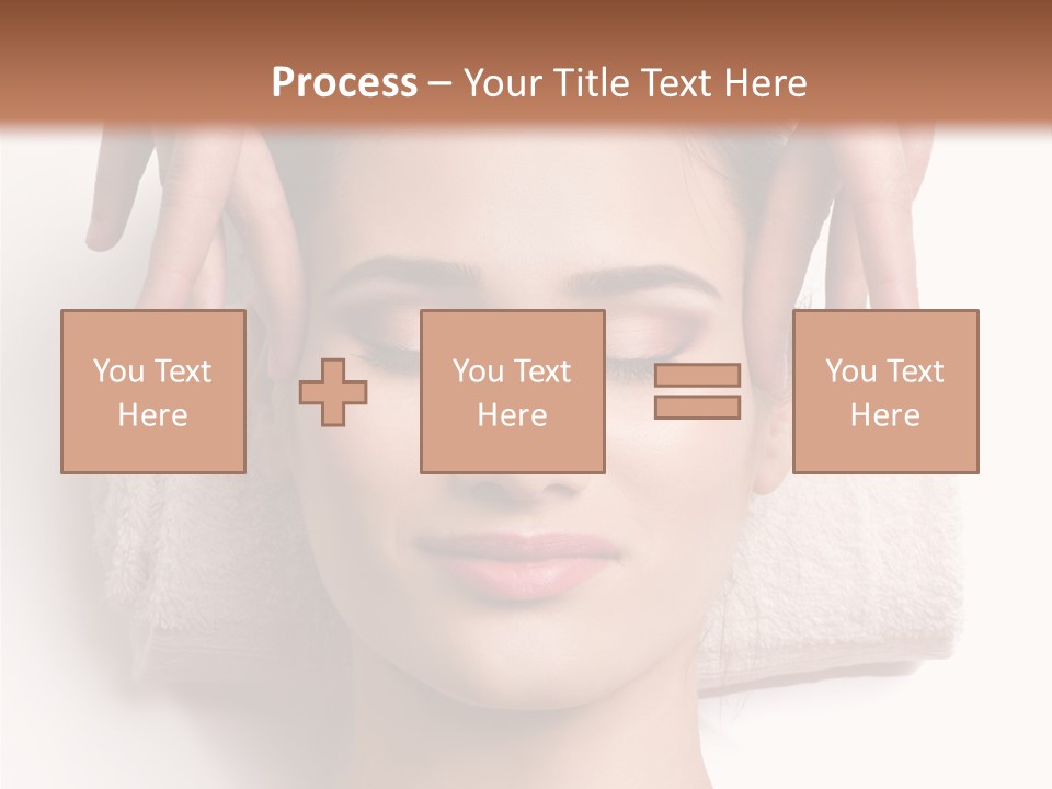 Female Lips Massaging PowerPoint Template