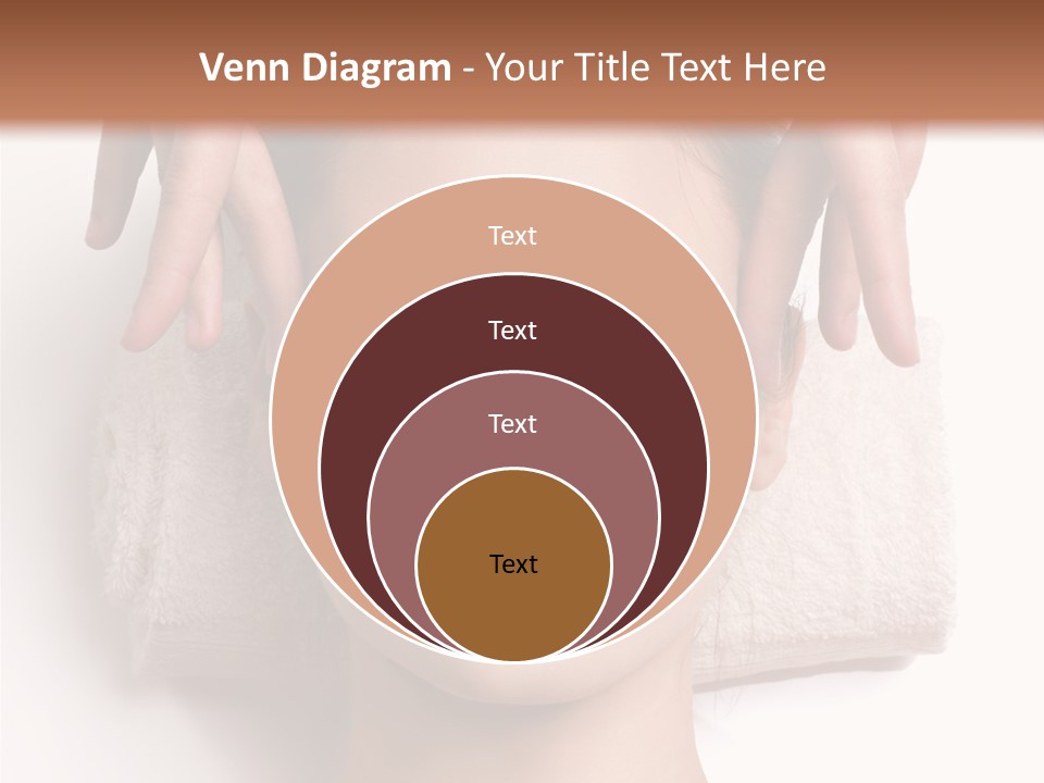 Female Lips Massaging PowerPoint Template