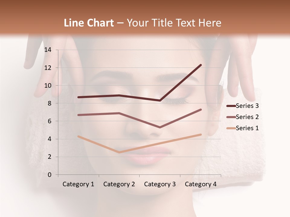 Female Lips Massaging PowerPoint Template