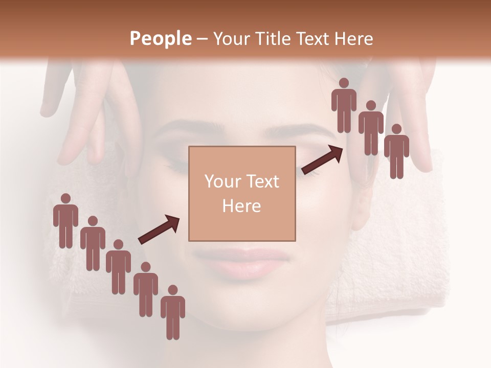 Female Lips Massaging PowerPoint Template