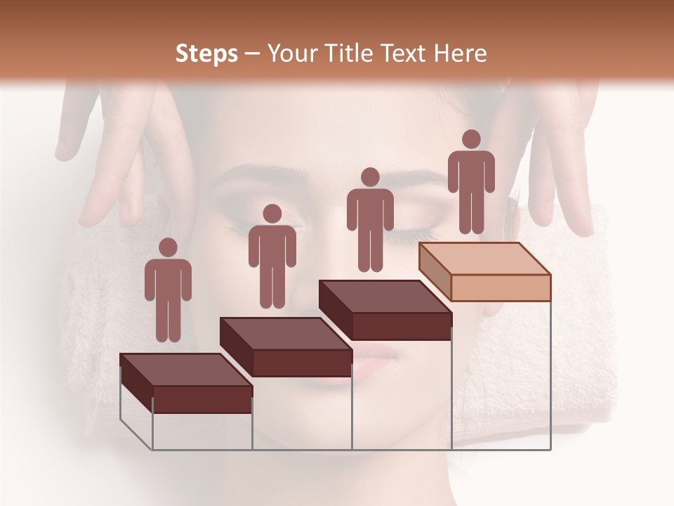 Female Lips Massaging PowerPoint Template